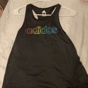 Adidas girls tank, youth extra large, black, worn 2 times